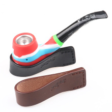 Foreign trade selling high-end handmade leather smoking  pipe holder